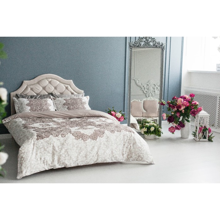 Постельное бельё «Этель», 2-сп., «Королевский вензель», 175 × 215 см, 200 × 220 см, 50 × 70 (+3) см, 2 шт., хлопок 100 %  - фото 7 | sulpak.kg Постельное бельё «Этель», 2-сп., «Королевский вензель», 175 × 215 см, 200 × 220 см, 50 × 70 (+3) см, 2 шт., хлопок 100 %  - фото 7