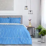 Постельное бельё дуэт Этель Люкс «Квандонг» 150×210 см - 2 шт, 220×240см, 50×70 + 5 см - 2 шт, сатин, 100% хл, 130 г/м²  - фото 2