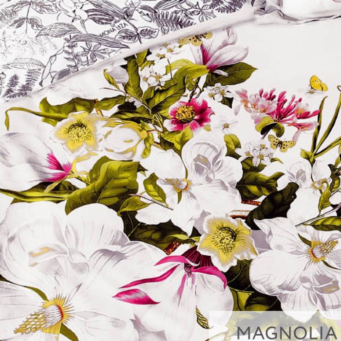 КПБ Magnolia евро, размер 240х260 см, 200х220 см, 50х70 см, 70х70 см - 2 шт, сатин 
