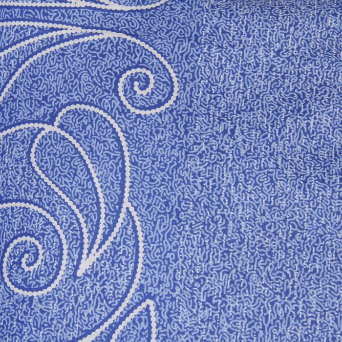 Постельное бельё евро"Традиция: Жемчужина", цвет голубой, 200х217 см,220х240, 70х70см - 2 шт 