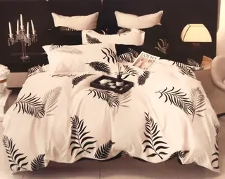 Комплект постельного белья Candies листья папоротника евро 