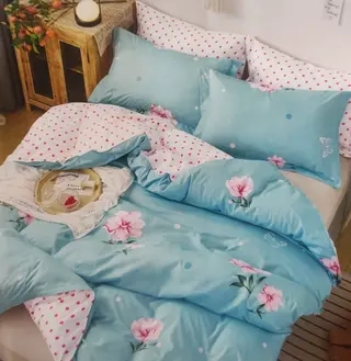 Комплект постельного белья Candies Цветы/горошек полуторка 