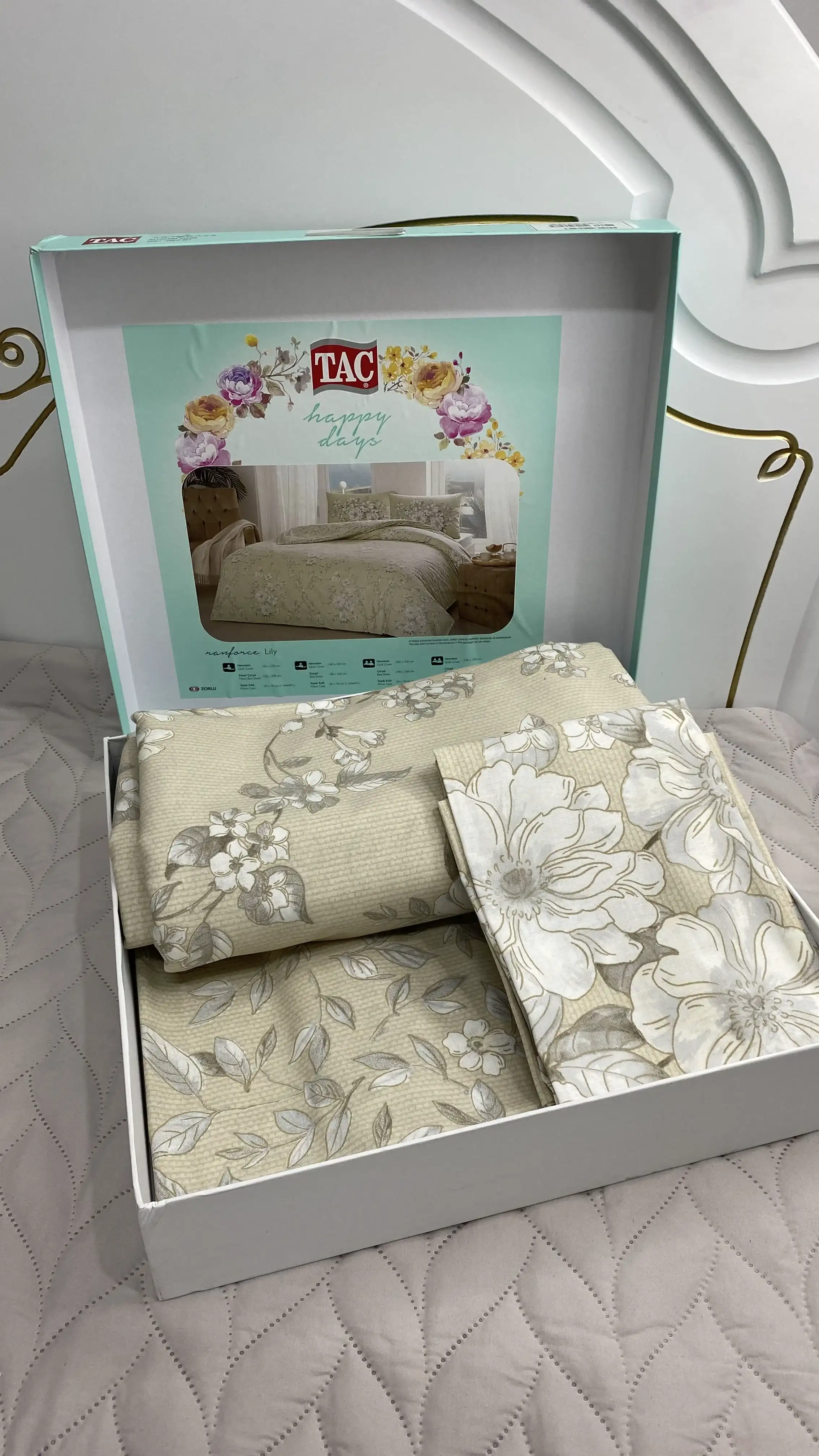 Комплект постельного белья Tac Lily двуспальный 