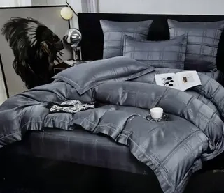 Комплект постельного белья Candies серый евростандарт 