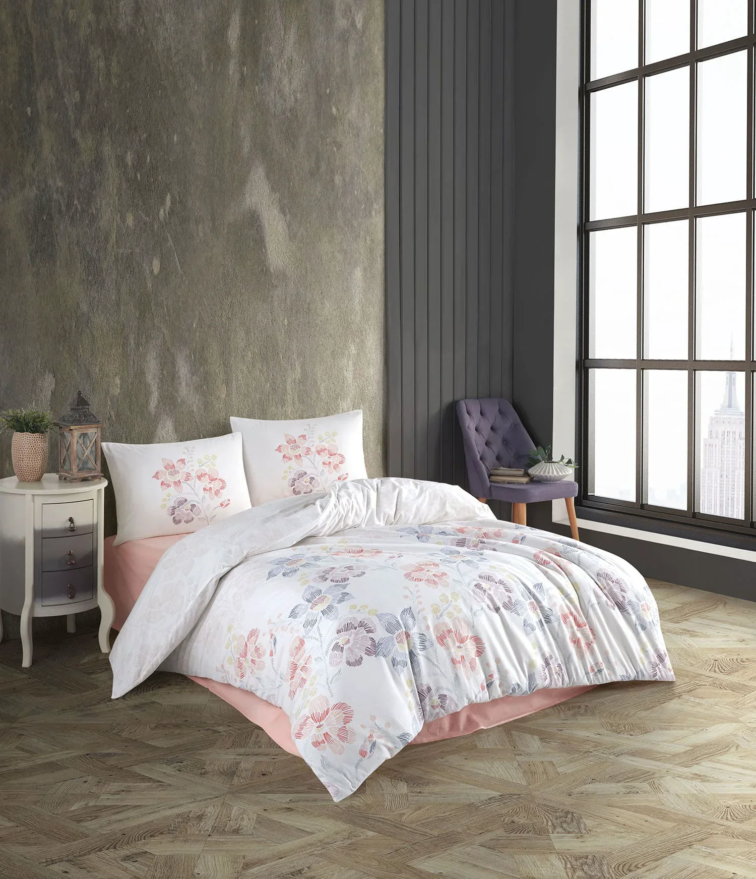 Комплект постельного белья Kristal Gelincik turuncu двуспальный  - фото 2