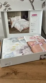 Комплект постельного белья Kristal Gelincik turuncu двуспальный 