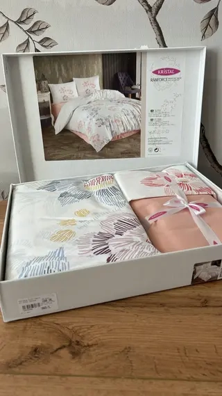 Комплект постельного белья Kristal Gelincik turuncu двуспальный 