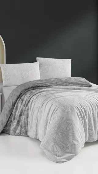 Комплект постельного белья Varol серый семейный  - фото 2