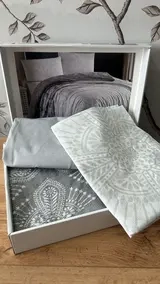 Комплект постельного белья Varol серый семейный 