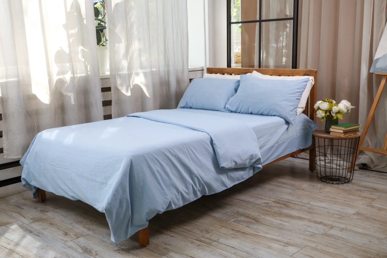 Комплект постельного белья Soft Care голубой  - фото 2