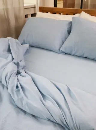 Комплект постельного белья Soft Care голубой  - фото 3