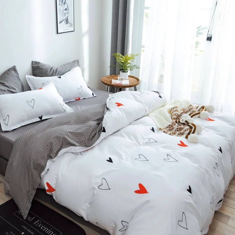 Комплект постельного белья Merry 06 белый  Комплект постельного белья Merry 06 белый