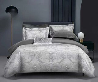 Комплект постельного белья Apollo Bedding Etro Grey полуторный 