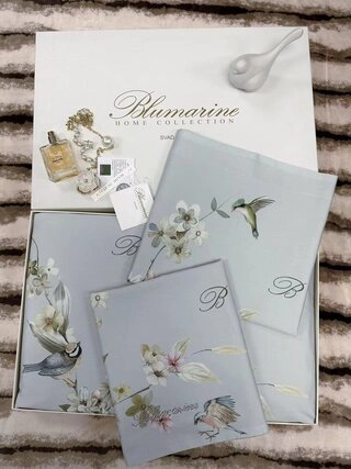 Комплект постельного белья Apollo Bedding Sweet Home Textile Beddings Flowers 1,5 СП голубой 