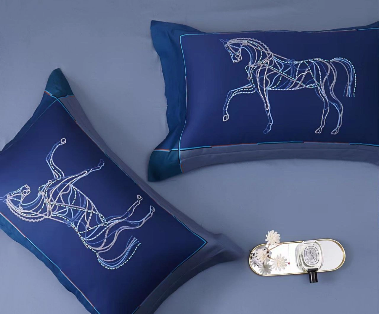 Комплект постельного белья Sweet Home Textile Hermes Blue Horses 