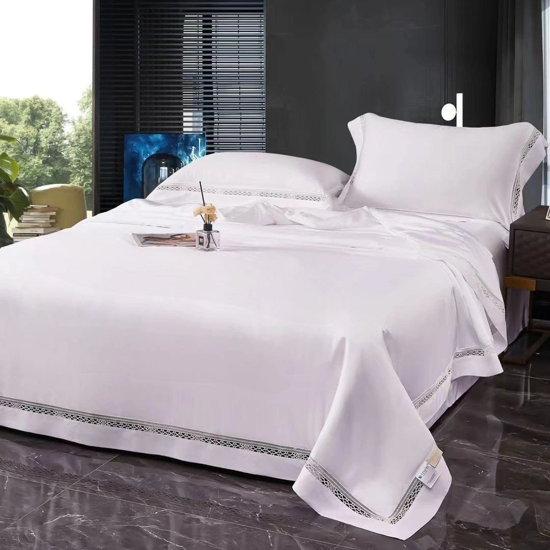 Комплект постельного белья Apollo Bedding Sweet Home Textile Tencel White семейный 