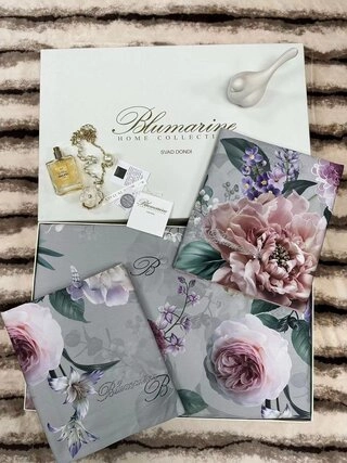 Комплект постельного белья Apollo Bedding Sweet Home Textile Beddings Flowers серый 