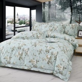 Комплект постельного белья Apollo Bedding La Perla Blue Rose семейный 
