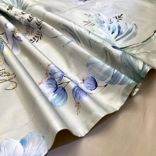 Семейный набор постельного белья Apollo Bedding Sweet Home Textile Bedding Granat flowers бирюзовый 