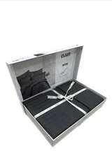 Комплект CLASY Smoked 2-спальный хлопок, страйп-сатин, 4 наволочки: 50x70 см, 70x70 см  - фото 3