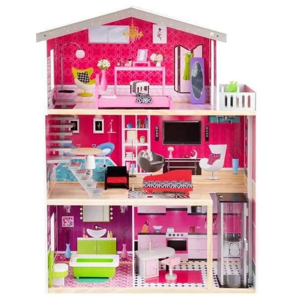 Кукольный дом с мебелью Edufun EF4118 (115 см)