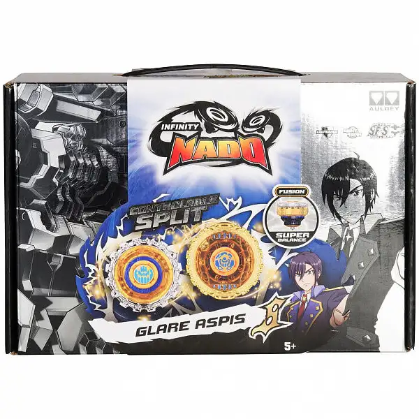 Игровой набор Infinity Nado Волчок Крэк, Glare Aspis