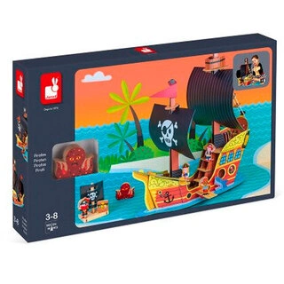 Игровой набор Janod Корабль пиратов 3D J08579 