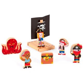Игровой набор Janod Корабль пиратов 3D J08579 