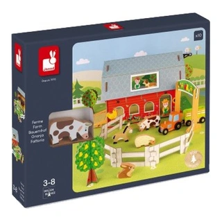 Игровой набор Janod J08577 Ферма с животными 3D