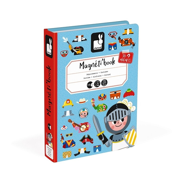 Игровой набор Janod J02719 Магнитная книга "Наряды для мальчика"
