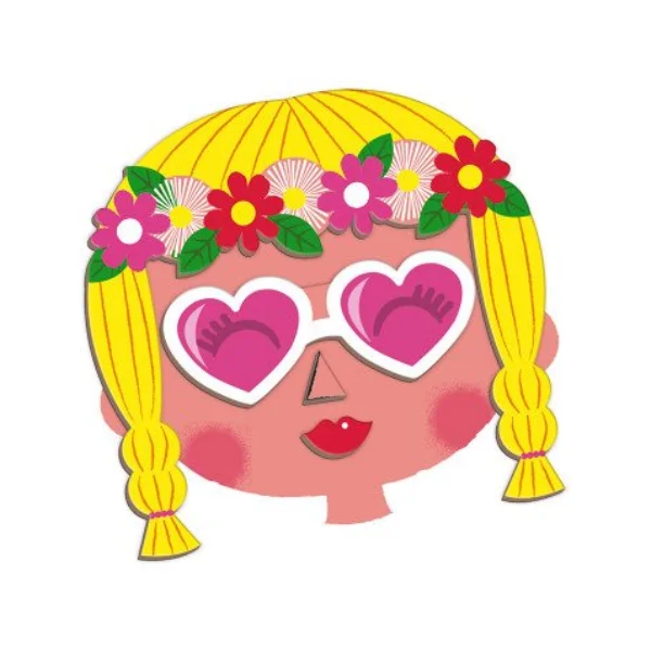 Игровой набор Janod Смешные лица - Девочка J02717 - фото 4