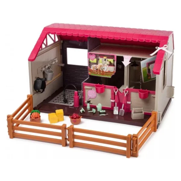 Игровой пластиковый набор Lori LO37053Z "Конюшня"
