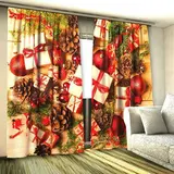 Фотошторы Шишки и подарки