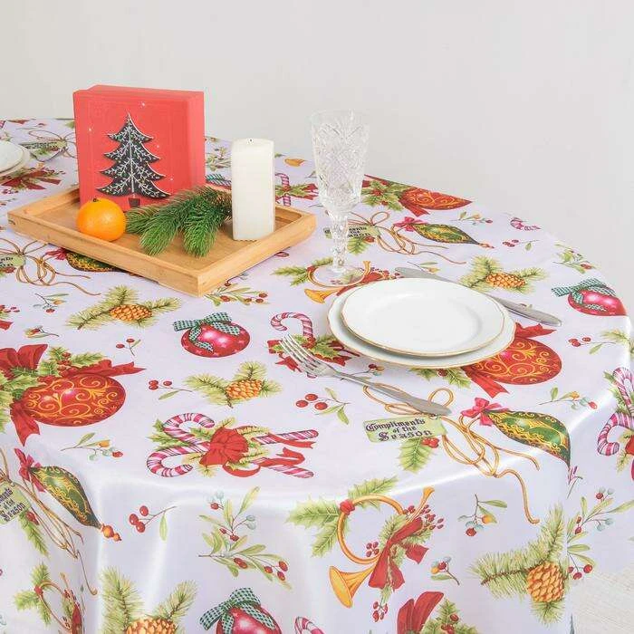 Скатерть Collorista Новогодние украшения 110*140 см (3122131) - фото 5