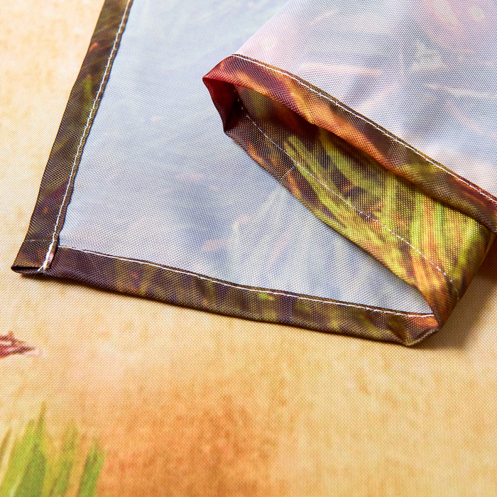 Скатерть с пропиткой «Звезды и брусника», 140х220 см, оксфорд, 240 г/м2, 100% полиэстер 