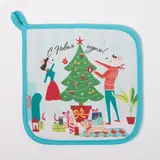 Прихватка "С Новым годом" 19х19см,100% х/л,ватин 250г/м2  - фото 3