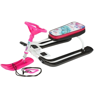 Снегокат Nika kids Ника-Кросс СНК/Б2 белый, принт бабочка