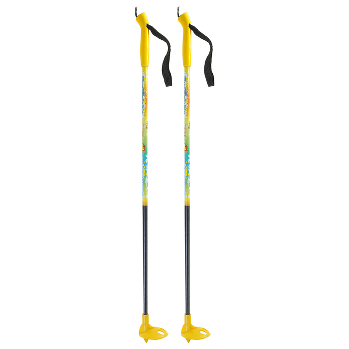 Палки лыжные стеклопластиковые, детские, 80 см, цвет МИКС 