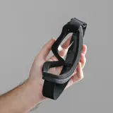 Очки, стекло прозрачное, черные 