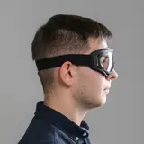 Очки, стекло прозрачное, черные  - фото 2