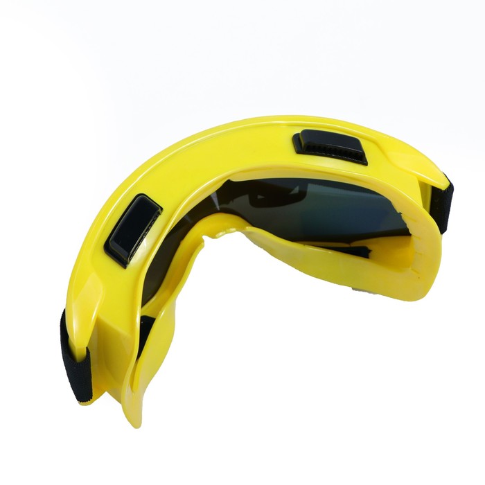 Очки-маска для езды на мототехнике Torso, стекло хамелеон, желтые 