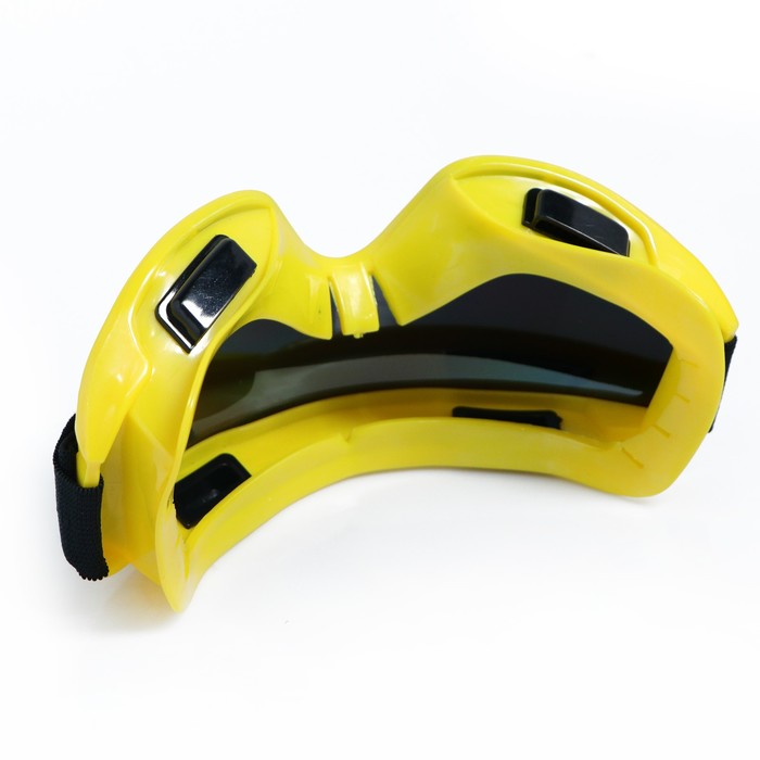 Очки-маска для езды на мототехнике Torso, стекло хамелеон, желтые 