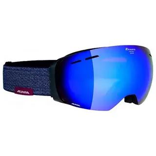 Очки горнолыжные Alpina 2018-19 Granby MM sph. black matt MM blue sph (4010115)