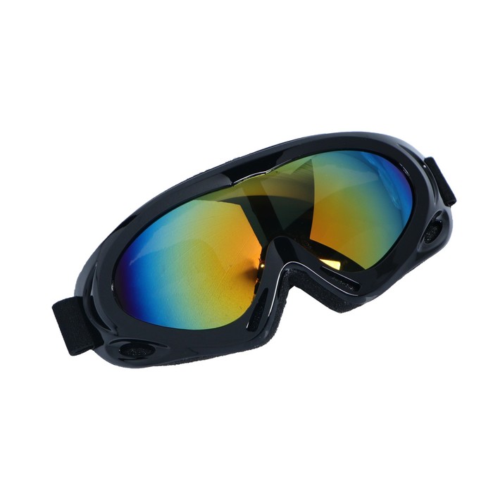 Очки для езды на мототехнике Torso, с доп. вентиляцией, стекло хамелеон, черные 