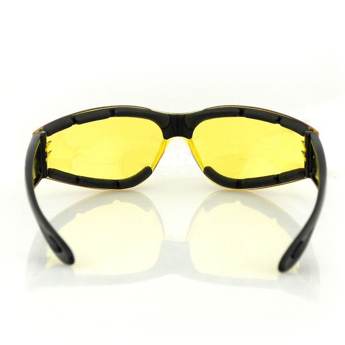 Очки Shield II чёрные с жёлтыми линзами 