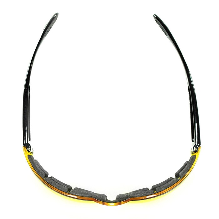 Очки Shield II чёрные с жёлтыми линзами 