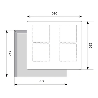 Индукционная варочная поверхность LEX EVI 640 F BL