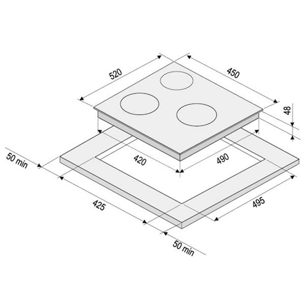 Электрическая варочная поверхность Krona Corso 45 BL - фото 11