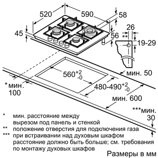 Газовая варочная поверхность Bosch PNP6B2O92R