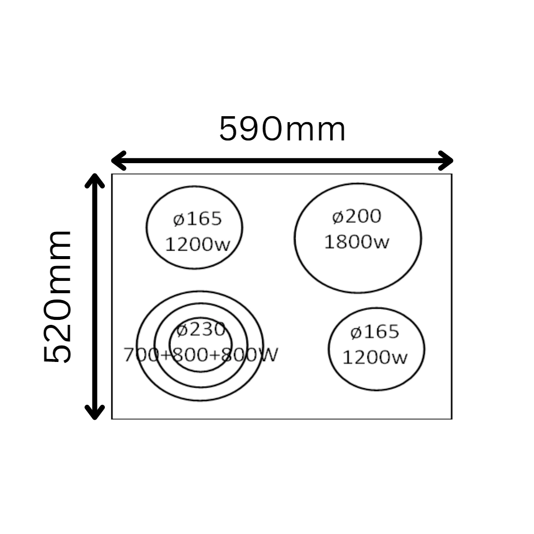 Электрическая варочная панель Hausler 65HLB4S3 - фото 7